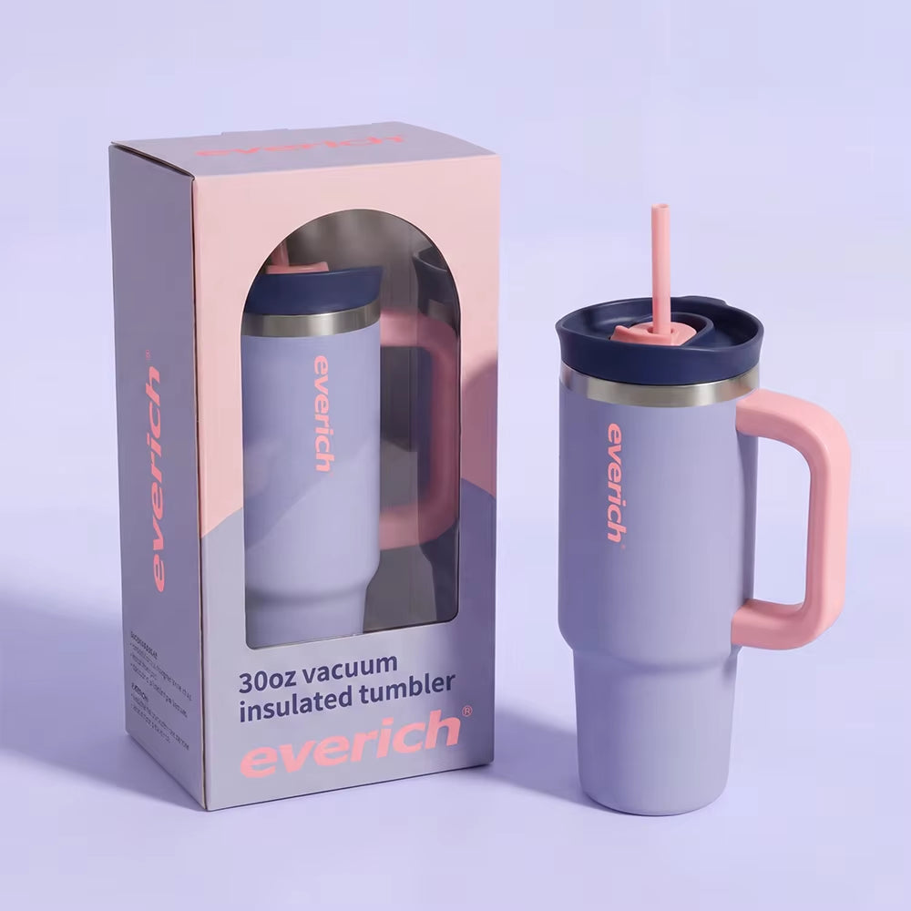 30Oz 40Oz Stainless Steel Tumbler 2In1 Function Lid Double Wall Vacuum Insulation Bpa Freetumbler for Mother'S Day
