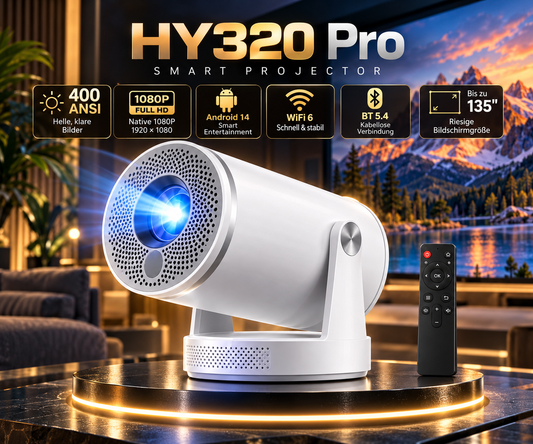HY320 Pro Heimkino im Wohnzimmer